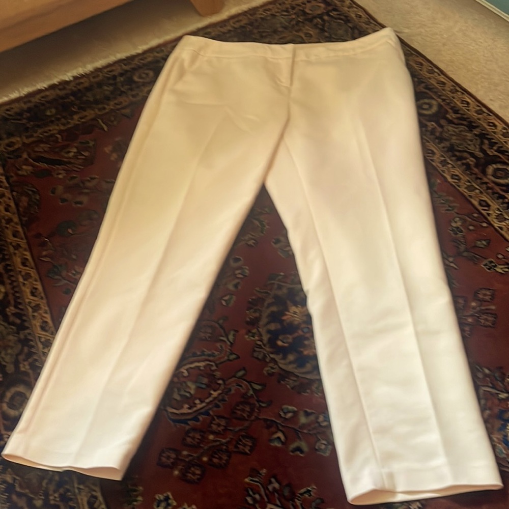 Amanda and Chelsea blush pink dressy capris